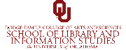 The University of Oklahoma, School of Library and Information Studies Logo